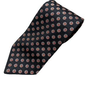 Davis Cup Tie Men's Necktie Tennis Silk Black Silver Red Benjamin James England